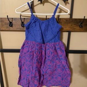 Cat & Jack Blue and Pink Kids Casual Dress